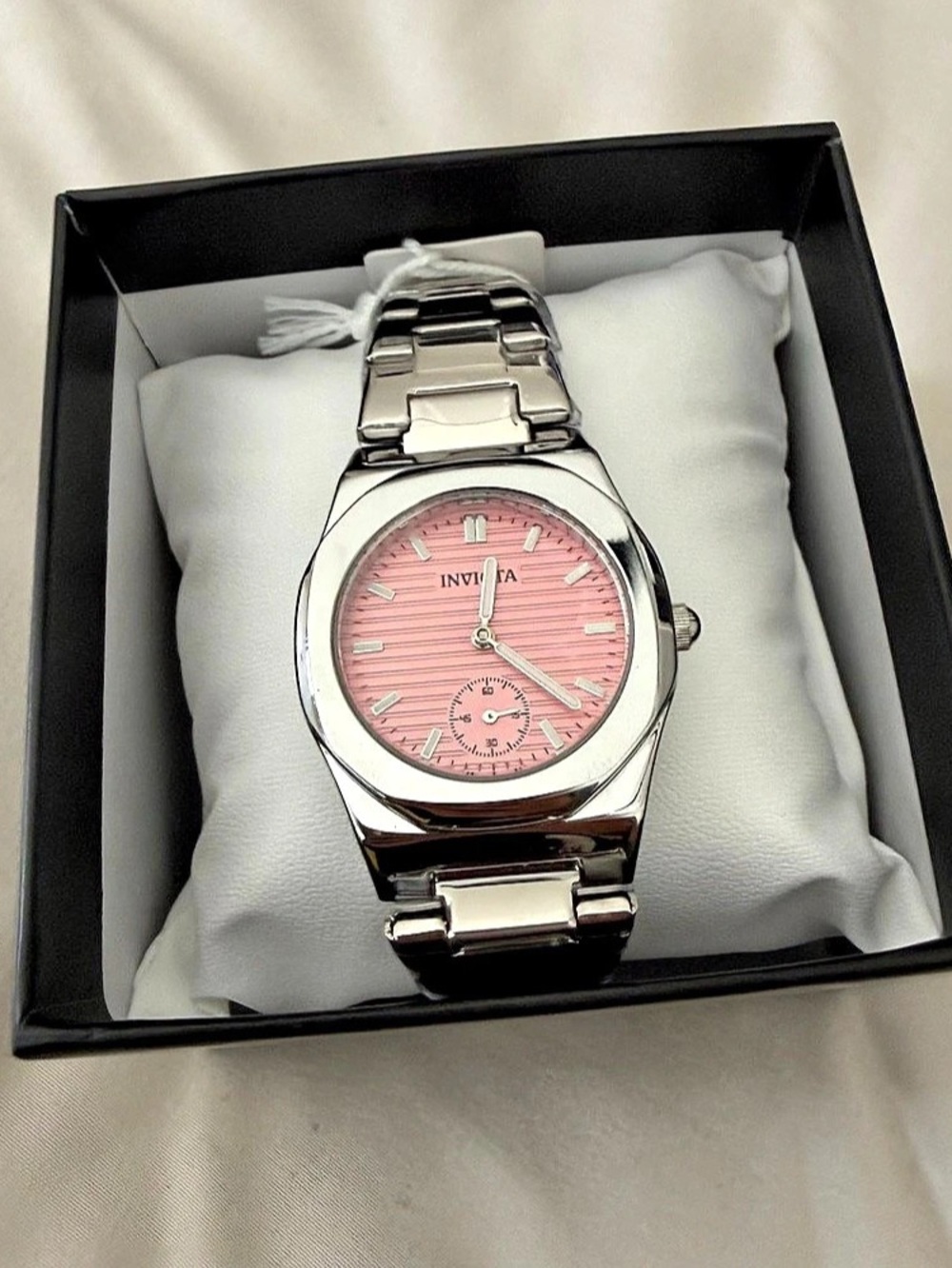 Invicta Pink & Silver Watch NWT - Picture 3 of 3